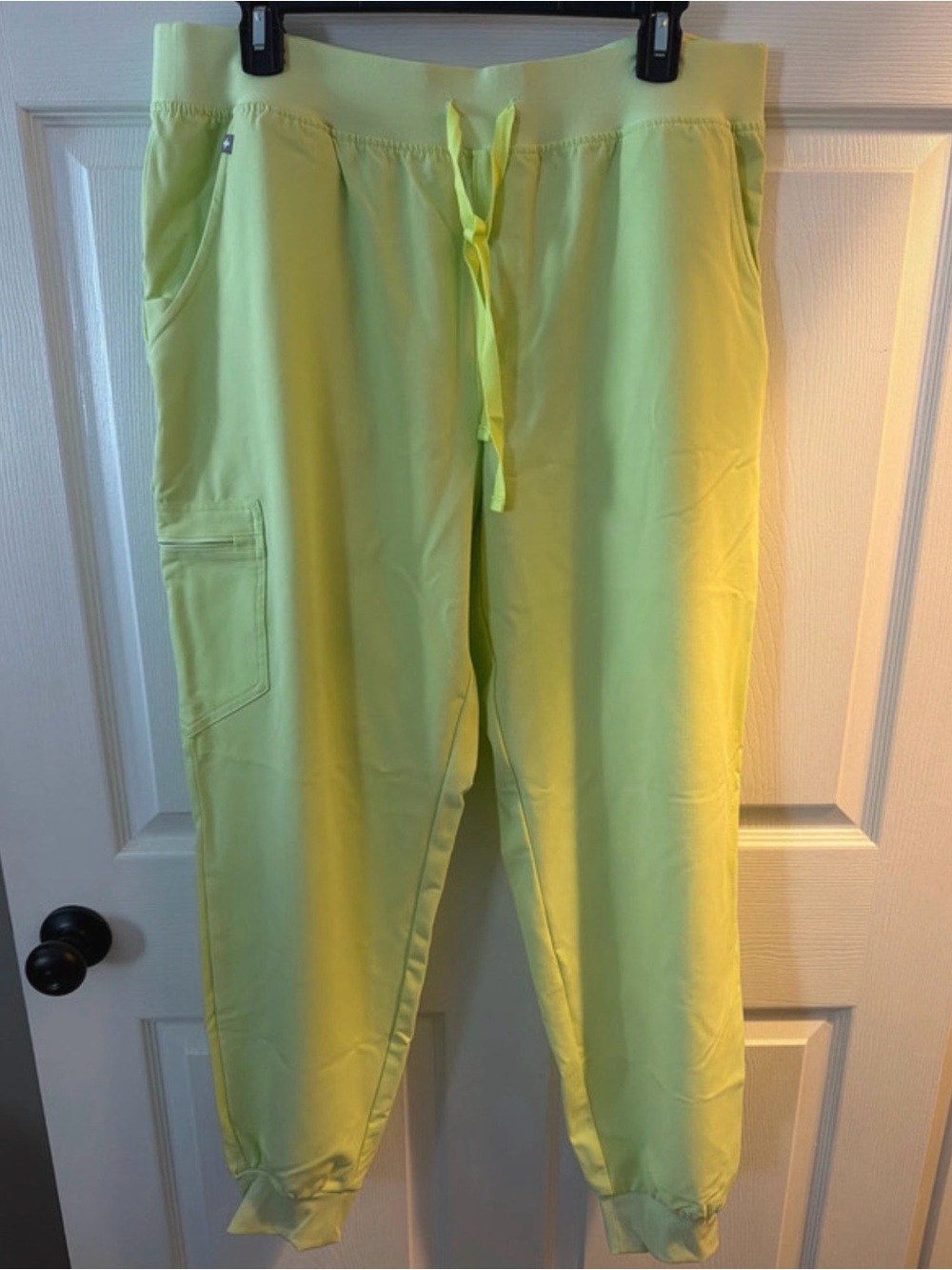 Figs Lime Green Jogger Scrub Pants
